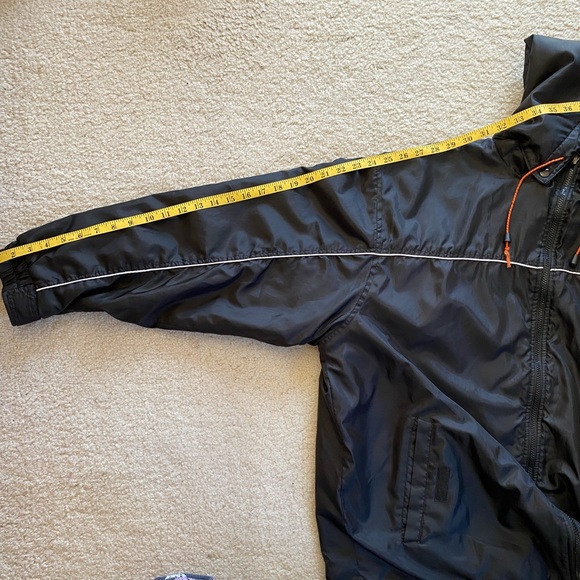 FIGO ULTRA WARM MEN’S REVERSIBLE JACKET FLEECE SIDE BLACK HOODED Made in Russia - Picture 17 of 17